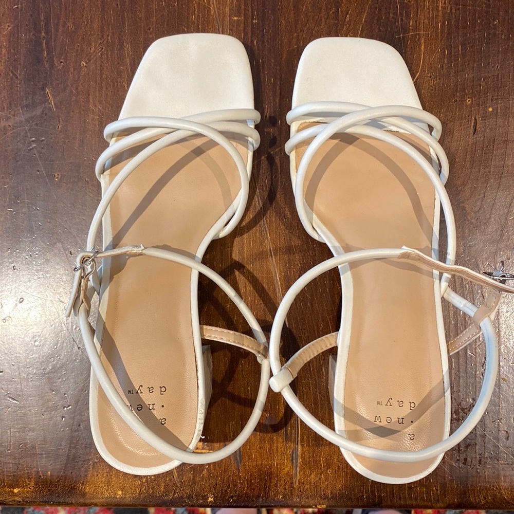 White Target heels